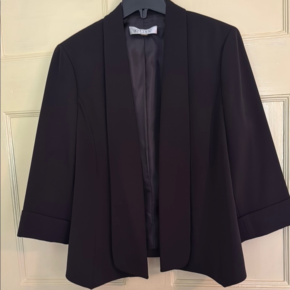 Kasper Jackets & Blazers - Kasper Black Blazer with 3/4 Sleeves